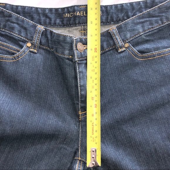 Michael Kors Dark Wash Bootcut Jeans Size 8 Petite - Picture 5 of 7